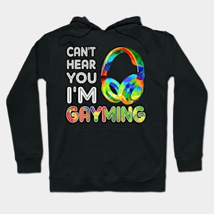 LGBT Can't Hear You I'm Gayming Video Gamer Gaming Hoodie